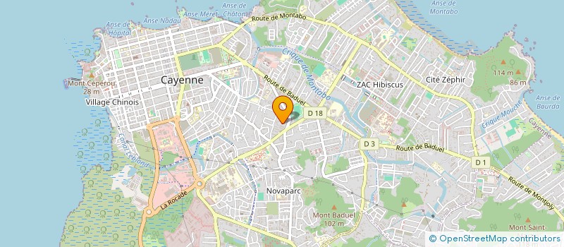 localisation de l'entreprise MADAME ALINE LAPORTE à CAYENNE