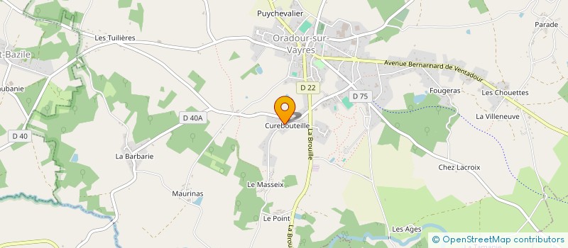 localisation de l'entreprise MADAME ALINE LAROUDIE à CUSSAC