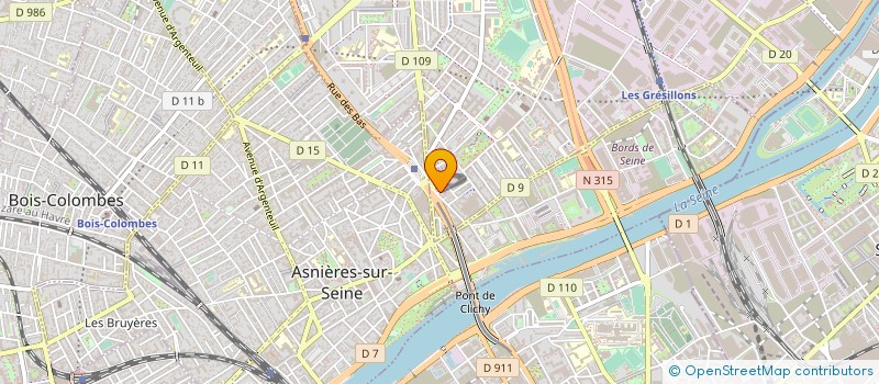 localisation de l'entreprise MADAME ALINE LASCOLS à GENNEVILLIERS