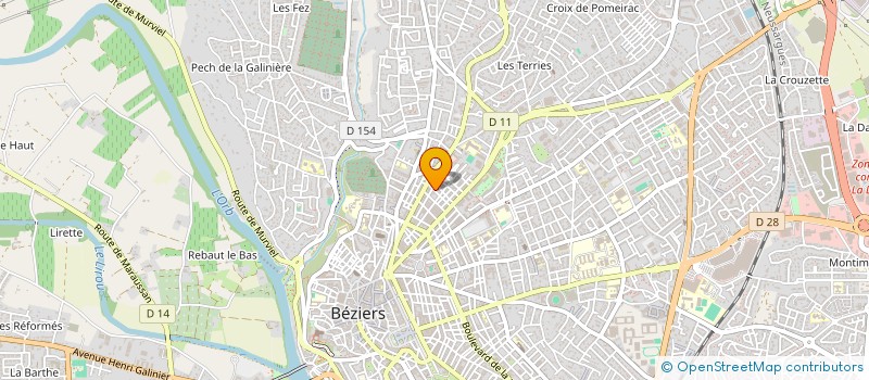 localisation de l'entreprise MADAME ALINE LAURENT à BEZIERS