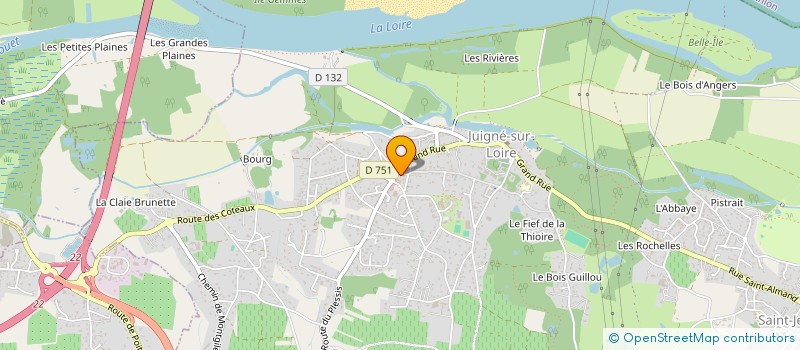 localisation de l'entreprise MADAME ALINE LE GARS  LES GARENNES SUR LOIRE