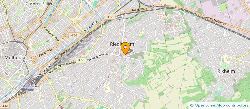 localisation de l'entreprise MADAME ALINE LECLERCQ  RIEDISHEIM