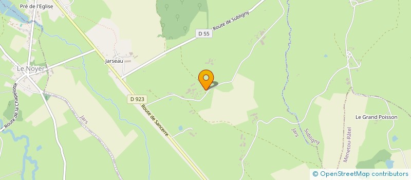 localisation de l'entreprise MADAME ALINE LEGER  JARS