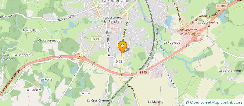 localisation de l'entreprise MADAME ALINE LEGOUPIL  LA SOUTERRAINE