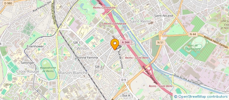 localisation de l'entreprise MADAME ALINE LELARGE à REIMS