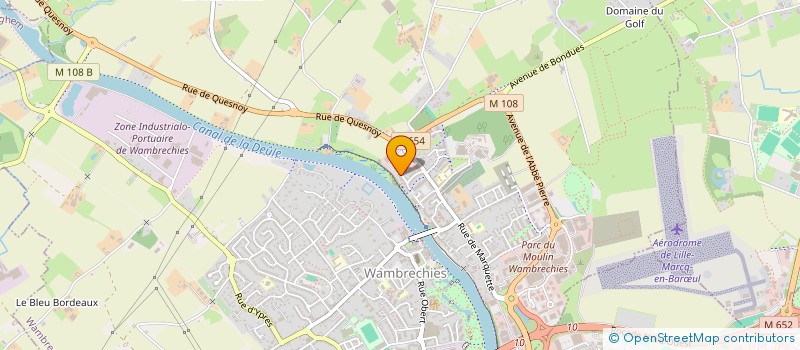 localisation de l'entreprise MADAME ALINE LEMAHIEU  WAMBRECHIES