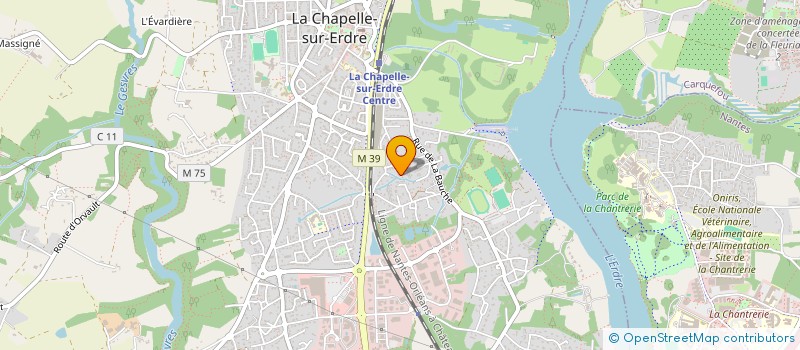 localisation de l'entreprise MADAME ALINE LEMAIRE à LA CHAPELLE-SUR-ERDRE
