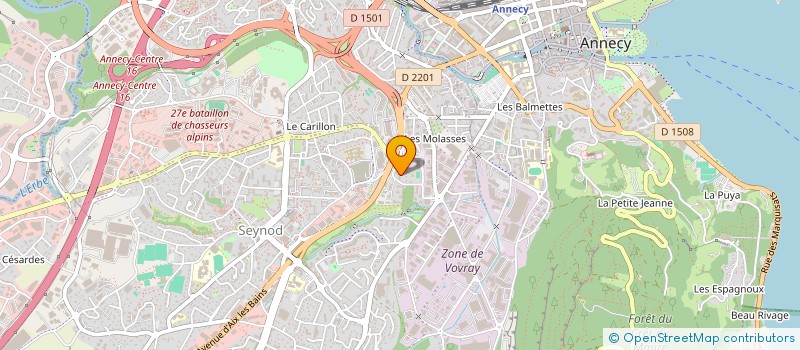 localisation de l'entreprise MADAME ALINE LEPRINCE-VION  ANNECY