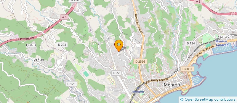 localisation de l'entreprise MADAME ALINE LESAINE à MENTON
