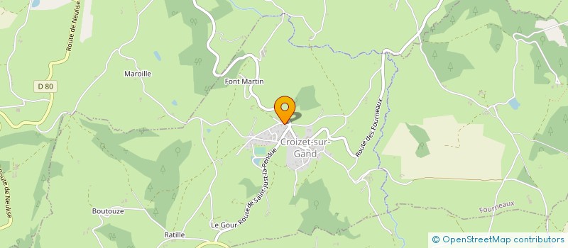 localisation de l'entreprise MADAME ALINE LIEVRE à CROIZET-SUR-GAND