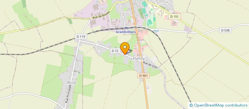 localisation de l'entreprise MADAME ALINE LOQUIN  HALLOY