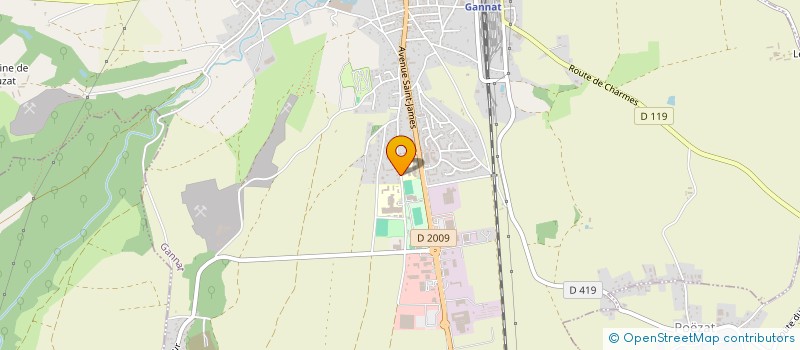 localisation de l'entreprise MADAME ALINE LOUISET  GANNAT