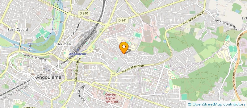 localisation de l'entreprise MADAME ALINE LUCAS à ANGOULEME