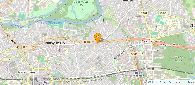 localisation de l'entreprise MADAME ALINE LYLA YVETTE BRIN  NOISY-LE-GRAND