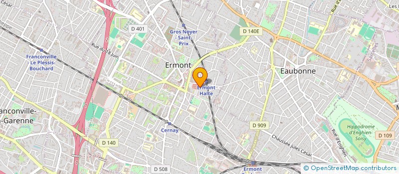 localisation de l'entreprise MADAME ALINE MACHADO BENEDETTI  ERMONT