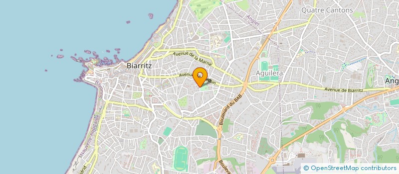 localisation de l'entreprise MADAME ALINE MAGNIN à BIARRITZ