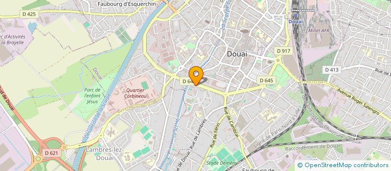 localisation de l'entreprise MADAME ALINE MAJEROWICZ  DOUAI