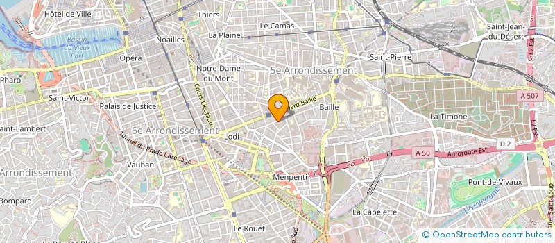 localisation de l'entreprise MADAME ALINE MANDRAN à MARSEILLE