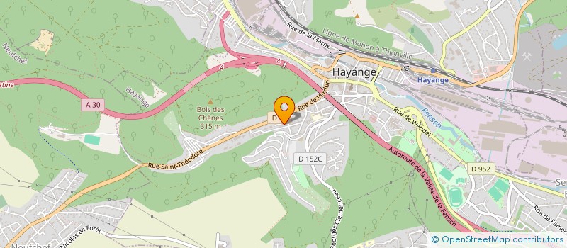 localisation de l'entreprise MADAME ALINE MANSARD  HAYANGE