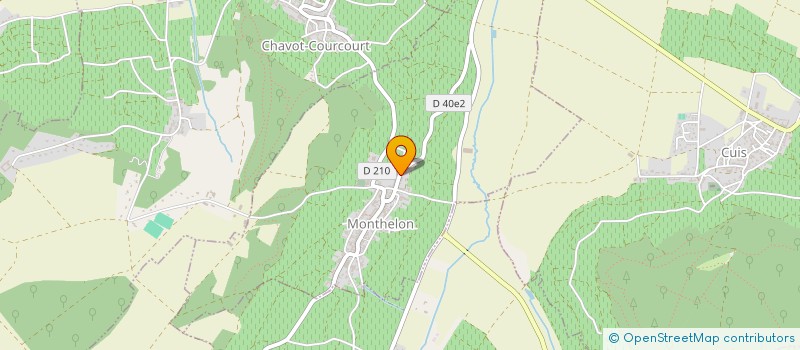 localisation de l'entreprise MADAME ALINE MARCHAND  MONTHELON