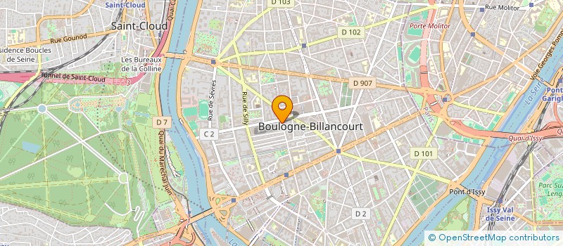localisation de l'entreprise MADAME ALINE MARECHAL à BOULOGNE-BILLANCOURT