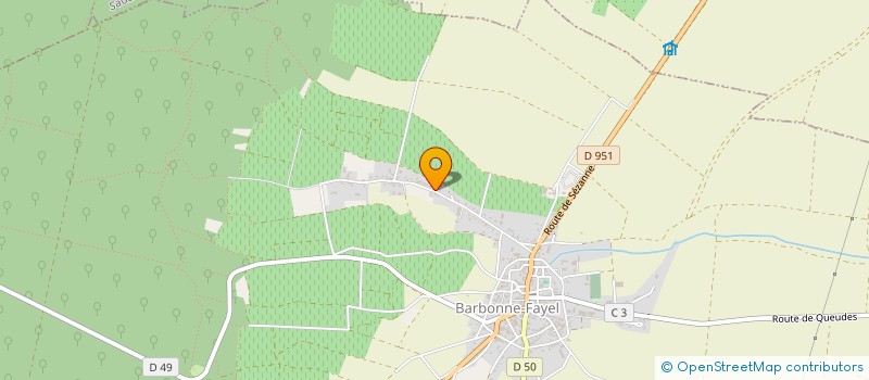 localisation de l'entreprise MADAME ALINE MARECHAL  BARBONNE-FAYEL