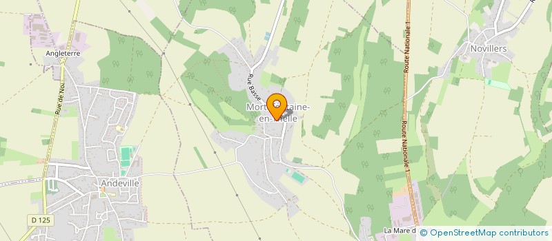 localisation de l'entreprise MADAME ALINE MARIE  MORTEFONTAINE-EN-THELLE