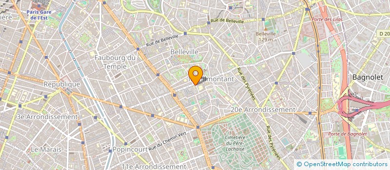 localisation de l'entreprise MADAME ALINE MARIE LOPEZ  PARIS