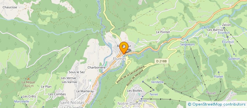 localisation de l'entreprise MADAME ALINE MARIN-CUDRAZ  LA GIETTAZ