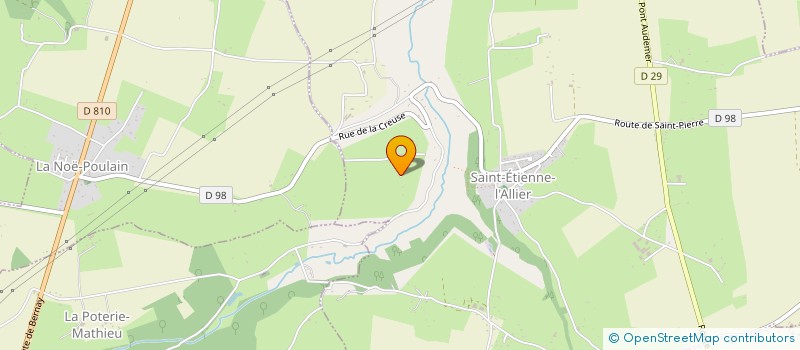 localisation de l'entreprise MADAME ALINE MARQUES  SAINT-ETIENNE-L'ALLIER