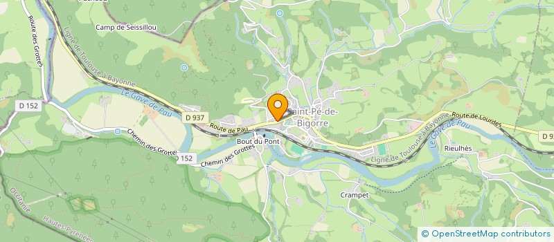 localisation de l'entreprise MADAME ALINE MARTHE ROSE DAGUEBERT  SAINT-PE-DE-BIGORRE