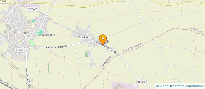 localisation de l'entreprise MADAME ALINE MARTIN  SAINT-CHRISTOPHE