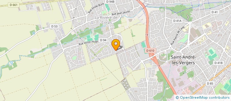 localisation de l'entreprise MADAME ALINE MARTINS  LA RIVIERE-DE-CORPS