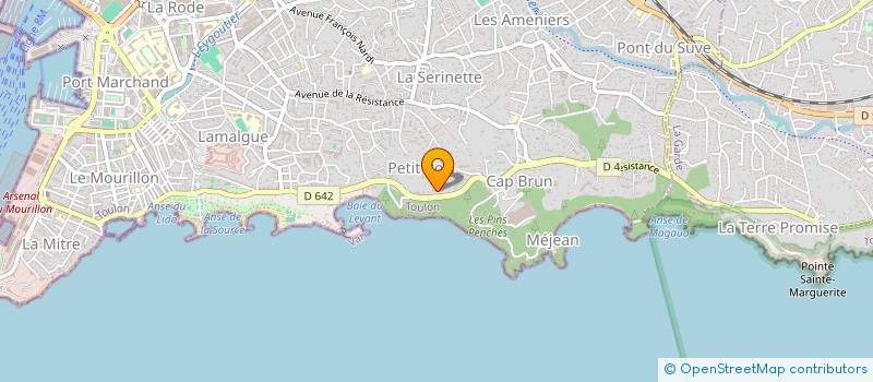 localisation de l'entreprise MADAME ALINE MATHE à TOULON