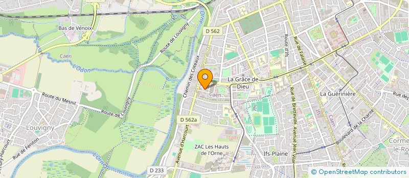 localisation de l'entreprise MADAME ALINE MATHE à CAEN