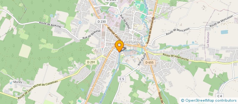 localisation de l'entreprise MADAME ALINE MAZEAU  CASTELJALOUX