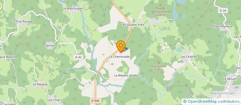 localisation de l'entreprise MADAME ALINE MAZOIRE à SARDENT