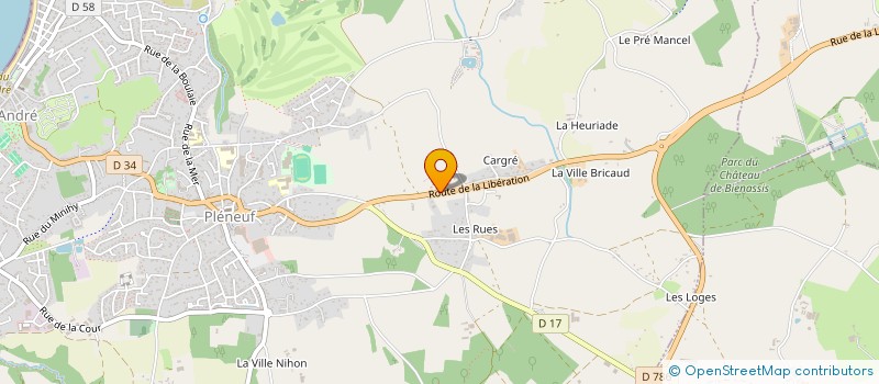 localisation de l'entreprise MADAME ALINE MEHEUST  PLENEUF-VAL-ANDRE