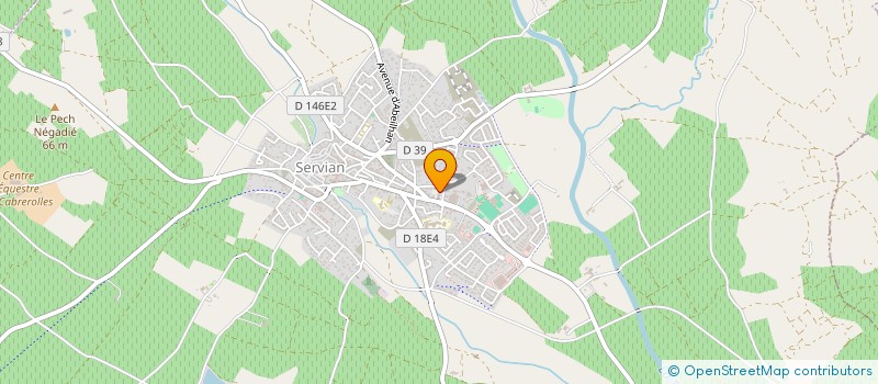 localisation de l'entreprise MADAME ALINE MENECIER  SERVIAN