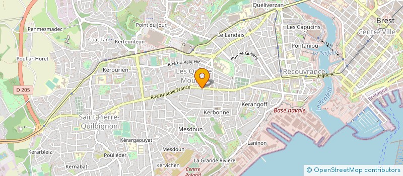 localisation de l'entreprise MADAME ALINE MENGUY à BREST