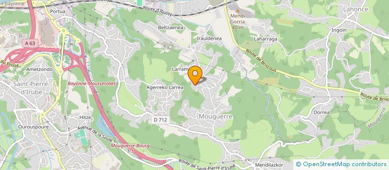 localisation de l'entreprise MADAME ALINE MENNESSIER  MOUGUERRE