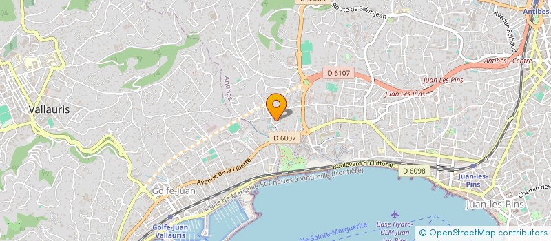 localisation de l'entreprise MADAME ALINE MERCIER à ANTIBES