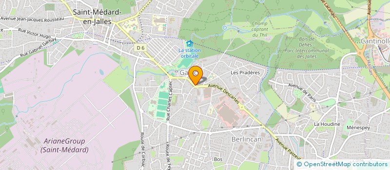 localisation de l'entreprise MADAME ALINE MESPLE  SAINT-MEDARD-EN-JALLES