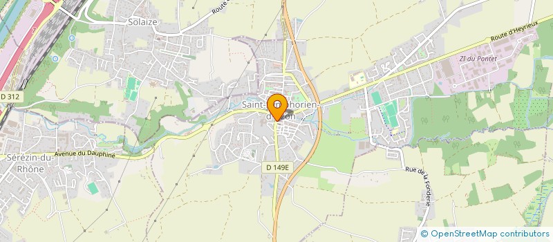 localisation de l'entreprise MADAME ALINE MEUNIER  SAINT-SYMPHORIEN-D'OZON