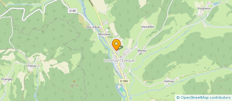 localisation de l'entreprise MADAME ALINE MEUNIER  LUCENAY-L'EVEQUE