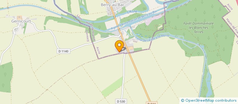 localisation de l'entreprise MADAME ALINE MICHEL à BERRY AU BAC