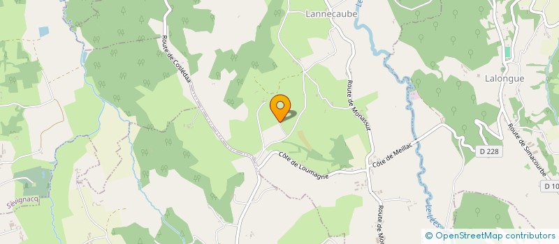 localisation de l'entreprise MADAME ALINE MINVIELLE-BONIFACE  LANNECAUBE