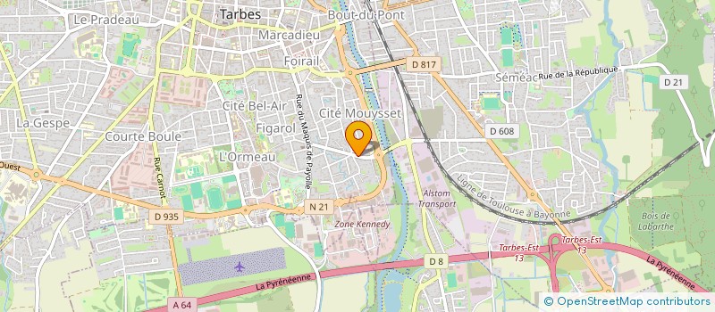 localisation de l'entreprise MADAME ALINE MIROUSE  TARBES