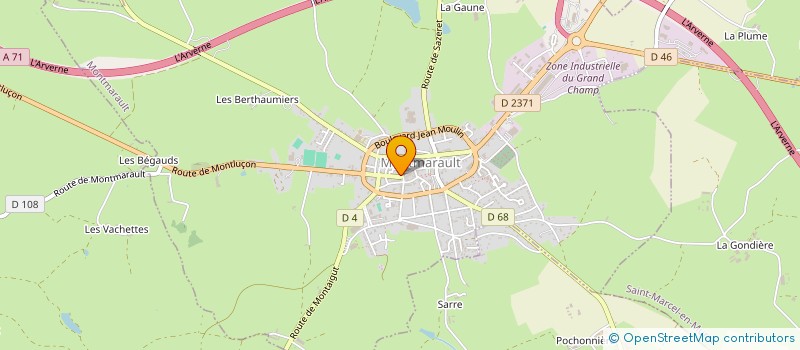 localisation de l'entreprise MADAME ALINE MONCE  MONTMARAULT