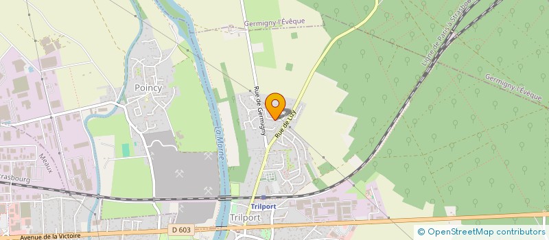 localisation de l'entreprise MADAME ALINE MONNIER  TRILPORT